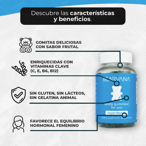 Bearvana Gummies Aumento De Gluteos