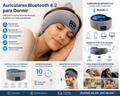 Máscara de Sueño con Audífonos Bluetooth — Relájate y Duerme Profundo